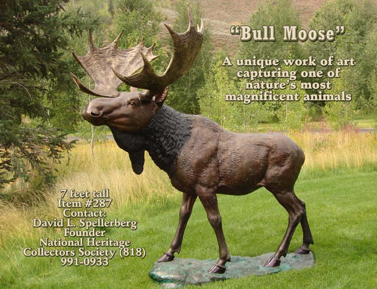 Bull Moose statue, Bull Moose statues