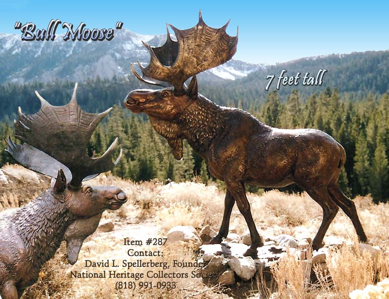 Bull Moose sculpture, Bull Moose sculptures