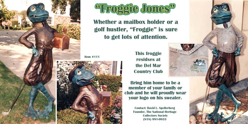 Frog mailbox holder