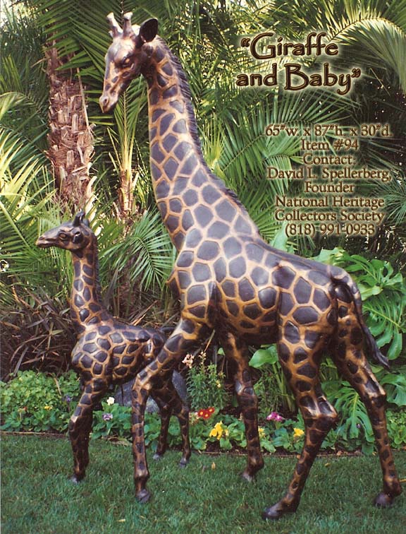 Giraffe and Baby - Outdoor sculpture