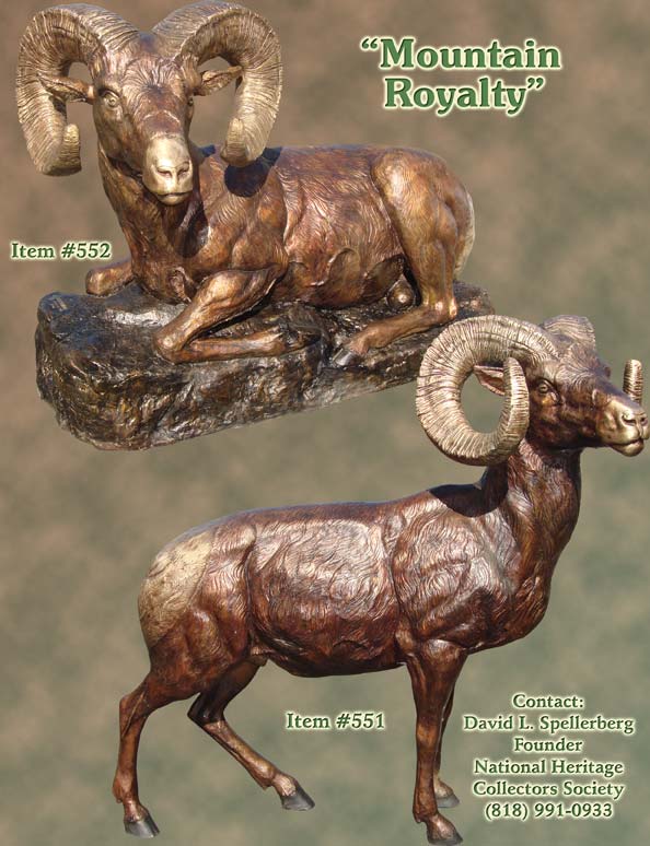 Rocky Mountain Sheep sculptures, Rocky Mountain Sheep statues