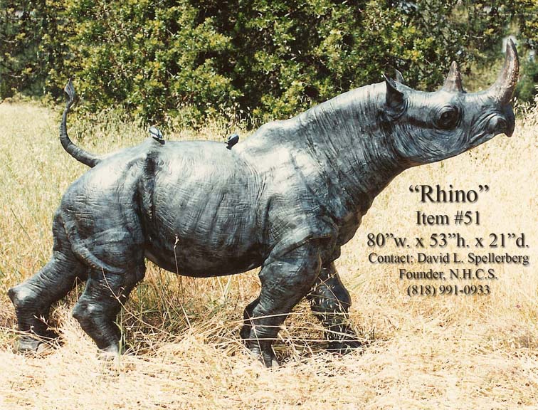 chicago rhinoceros statues