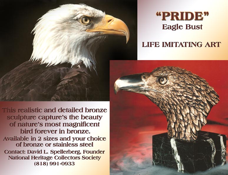 patriotic eagle bust, partrotic eagle busts