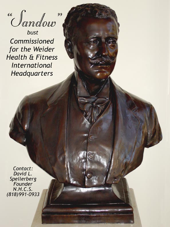 Eugen Sandow bronze bust