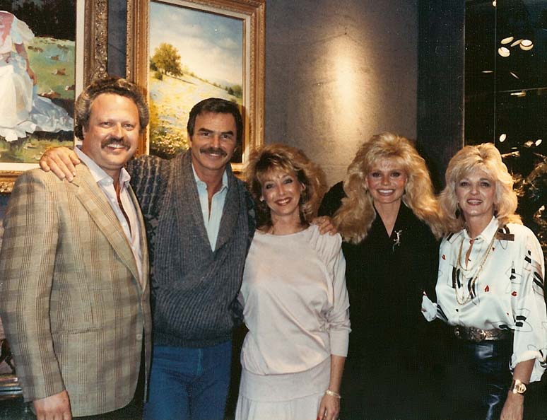 Burt Reynolds visiting at the National Heritage Gallery