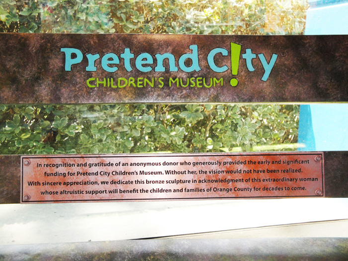Pretend City Children's Museum plaque