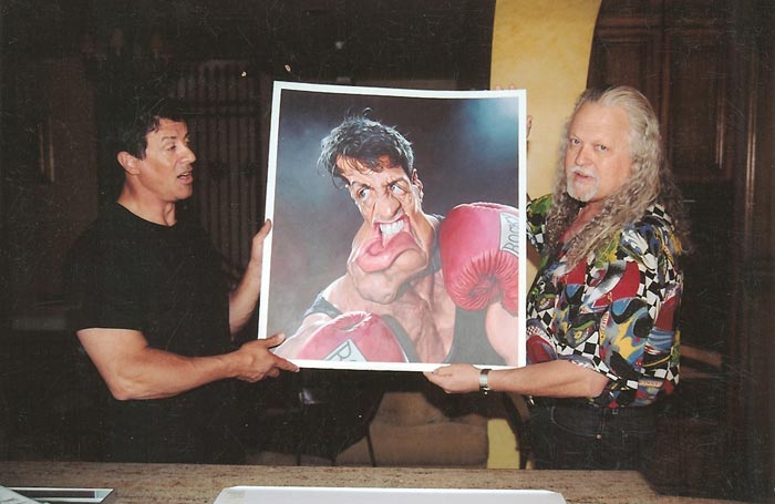 Slyvester Stallone painting