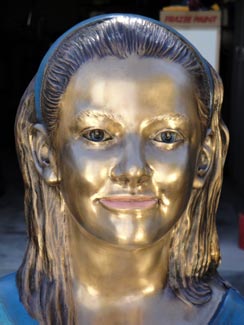  bronze girl sculpture